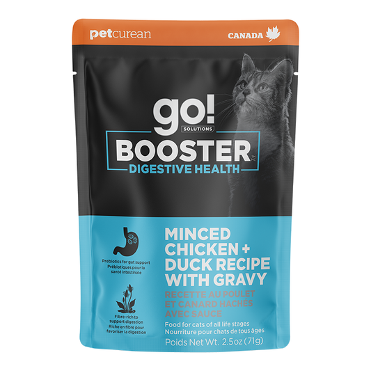 Go! Booster Digestive Health Minced Chicken + Duck With Gravy For Cats