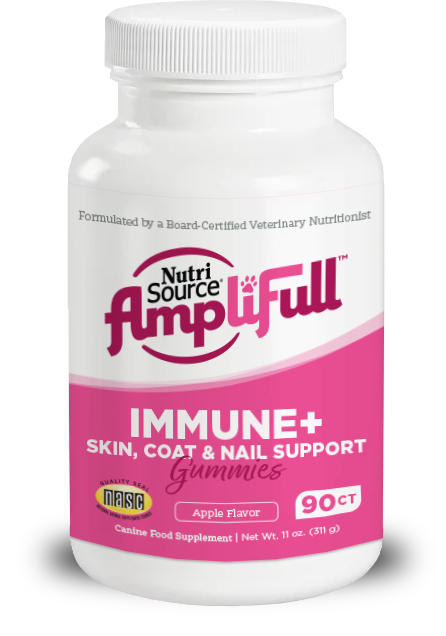 Nutrisource AmpliFull Immunity + Skin, Coat, Nails Dog Gummy Supplement