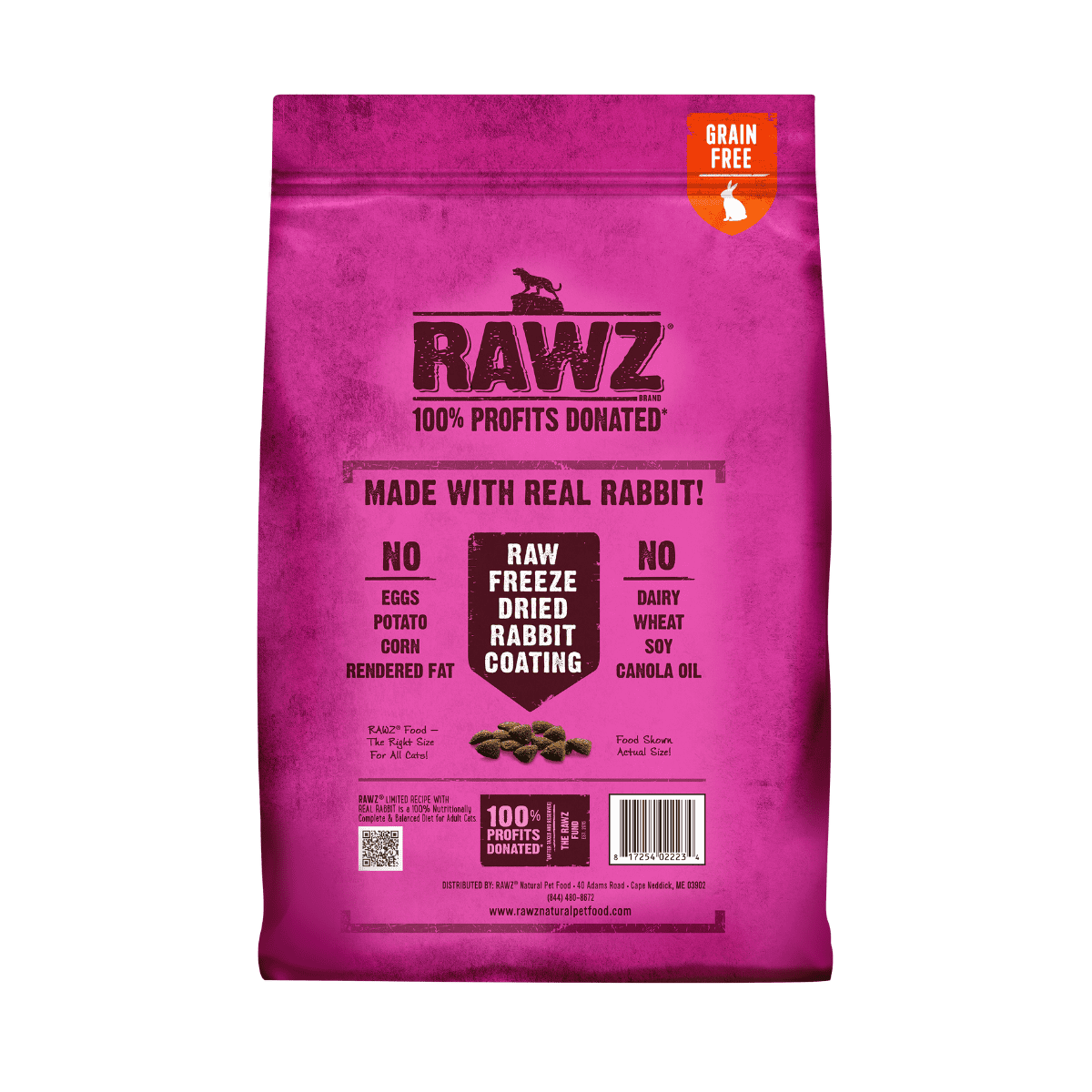 RAWZ Limited Recipe Real Rabbit Dry Cat Food