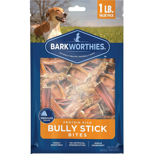 Barkworthies Bully Stick Bites For Dogs