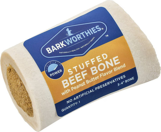 Barkworthies 3-4 Inches Shin Bone Peanut Butter For Dogs