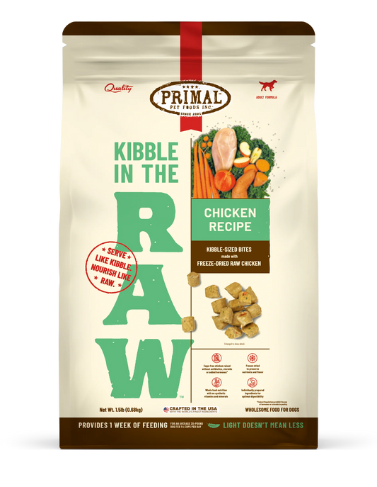 Primal Kibble In The Raw Freeze-Dried Chicken Recipe for Dogs