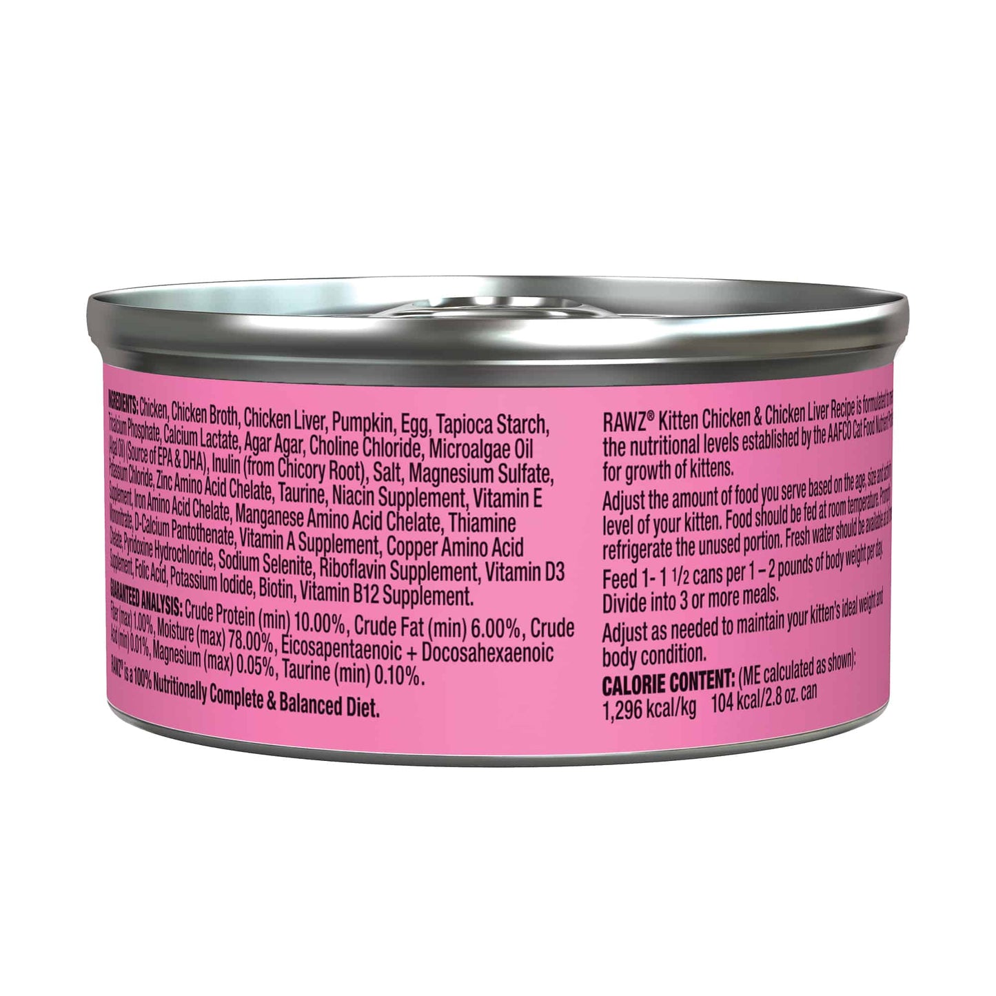 RAWZ Chicken & Chicken Liver Canned Kitten Food