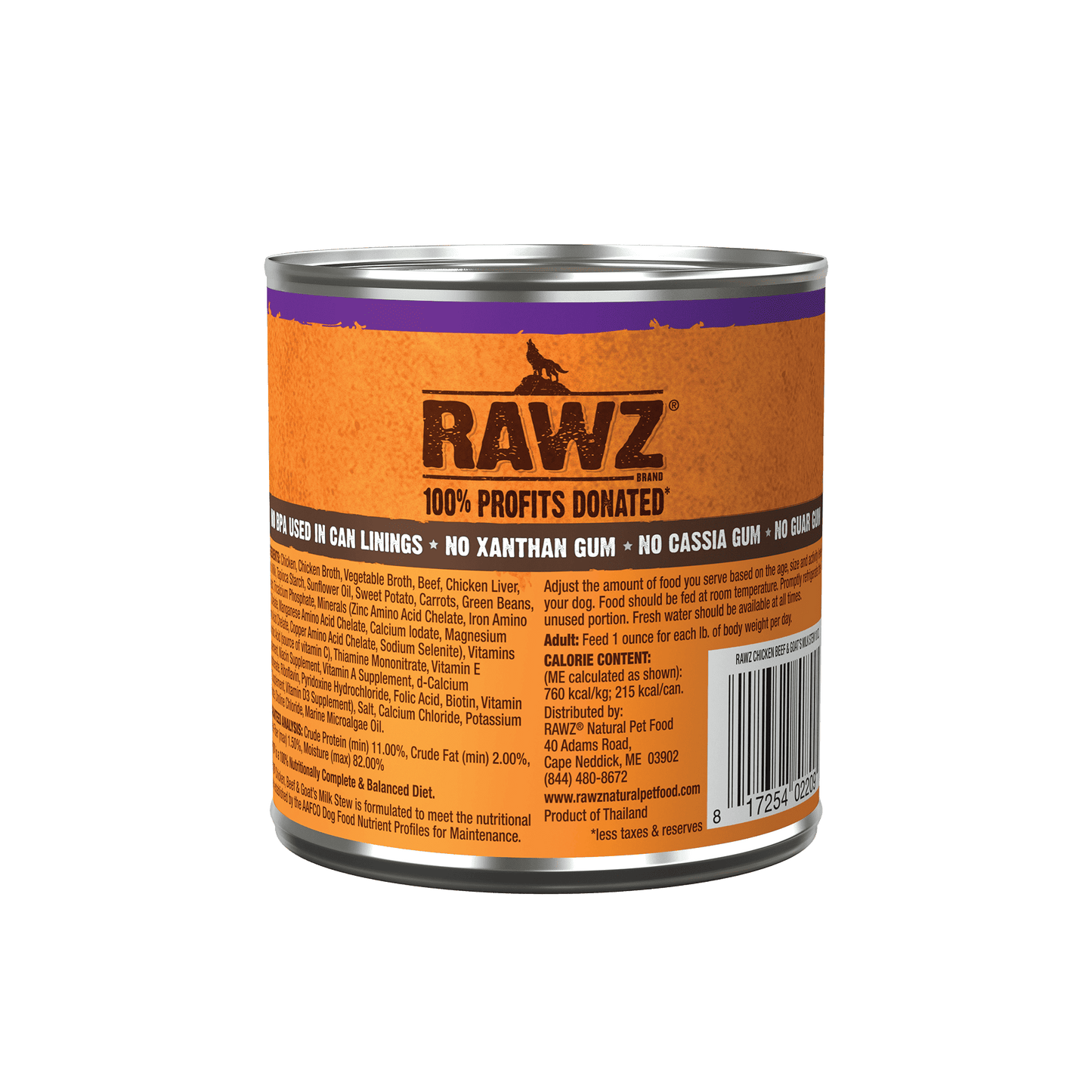 RAWZ Chicken, Beef & Goat’s Milk Stew Dog Food