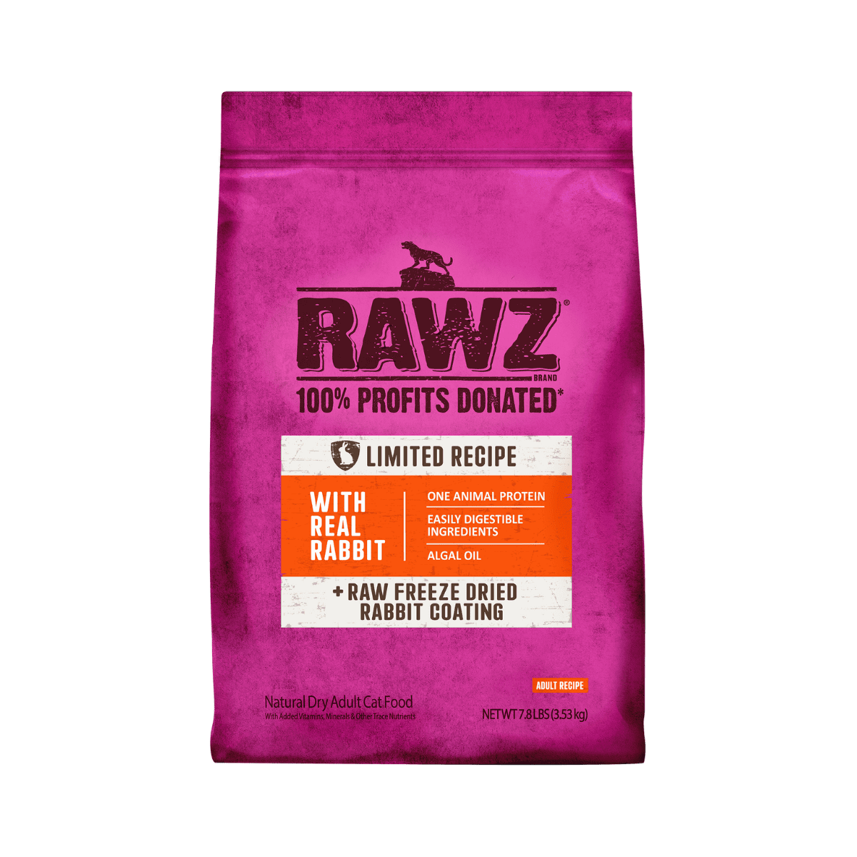 RAWZ Limited Recipe Real Rabbit Dry Cat Food