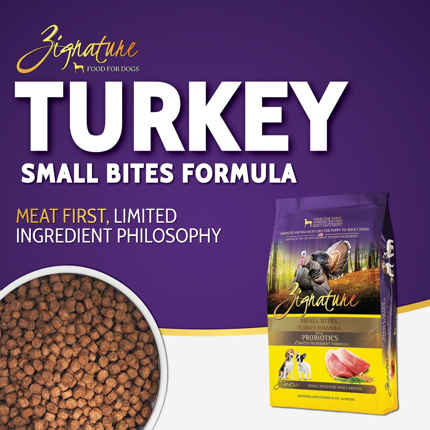 Zignature Turkey Little Bites Formula