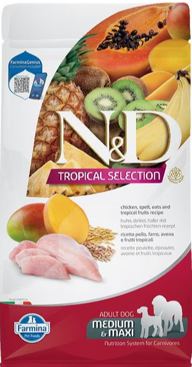 Farmina Natural & Delicious Tropical Selection Chicken Adult Medium & Maxi Dog Food