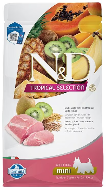 Farmina Natural & Delicious Tropical Selection Pork Mini Adult Dog Food