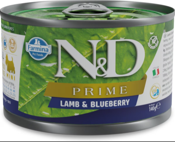 Farmina Natural & Delicious Prime Lamb and Blueberry Mini Adult Canned Dog Food