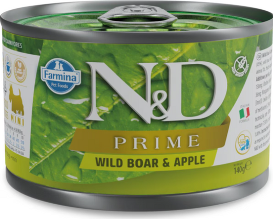 Farmina Natural & Delicious Prime Wild Boar and Apple Mini Adult Canned Dog Food