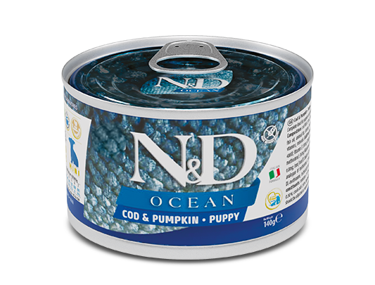 Farmina Natural & Delicious Ocean Cod and Pumpkin Canned Mini Puppy Food