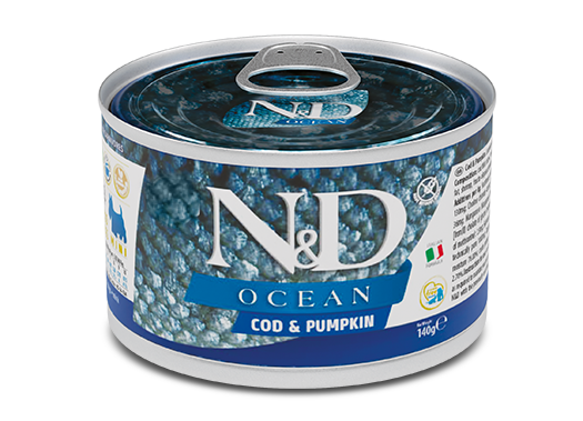 Farmina Natural & Delicious Ocean Cod and Pumpkin Canned Mini Adult Dog Food