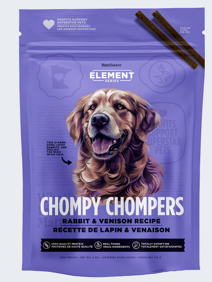 Nutrisource Element Series Rabbit and Venison Chompy Chompers