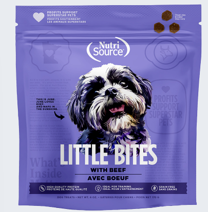 NutriSource Grain Free Little Bites Beef Dog Treat