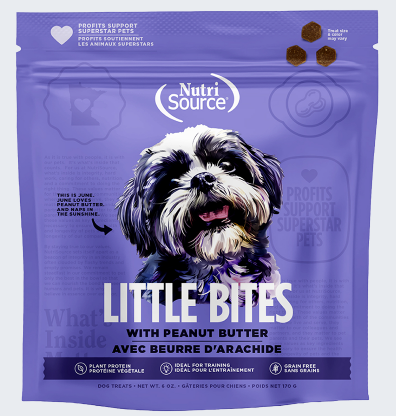 NutriSource Grain Free Little Bites Peanut Butter Dog Treat