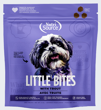 NutriSource Grain Free Little Bites Trout Dog Treat