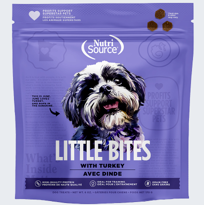 NutriSource Grain Free Little Bites Turkey Dog Treat