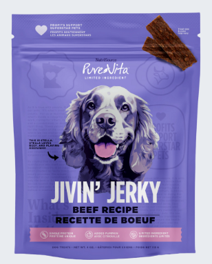 PureVita Beef Jivin' Jerky For Dogs