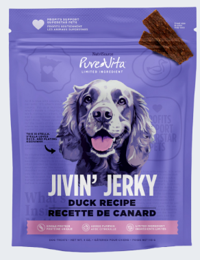 PureVita Duck Jivin' Jerky For Dogs