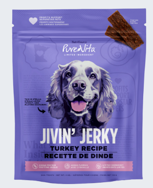 PureVita Turkey Jivin' Jerky For Dogs