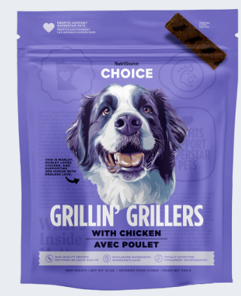 Nutrisource Chicken Grillin' Grillers Dog Treats