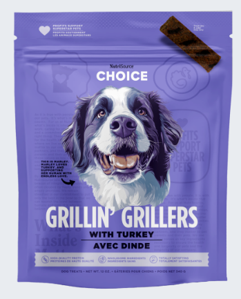 Nutrisource Turkey Grillin' Grillers Dog Treats