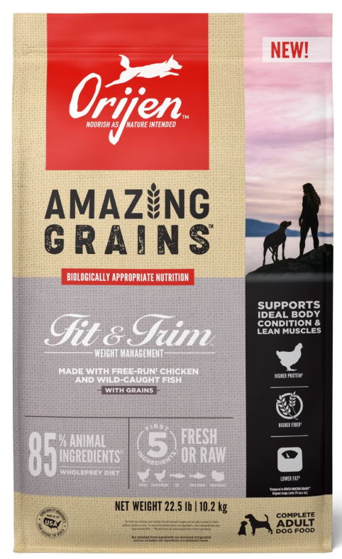 Orijen Amazing Grains Fit & Trim Dry Dog Food