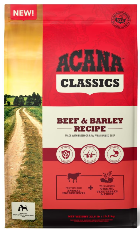 Acana Classics Beef & Barley Recipe Dog Food