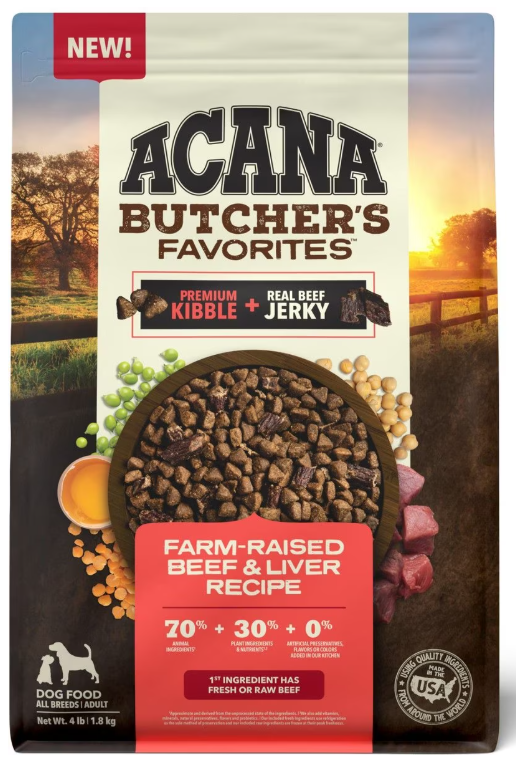 Acana Butcher's Favorites Farm-Raised Beef & Liver Recipe Dog Food