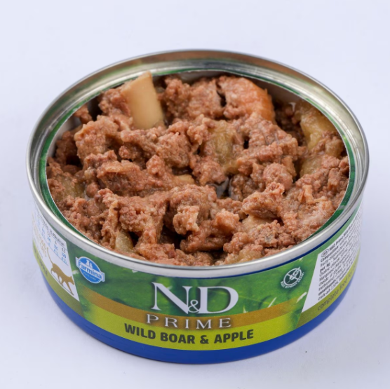 Farmina Natural & Delicious Prime Wild Boar and Apple Canned Adult Cat Food