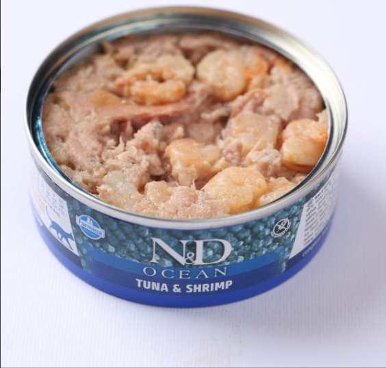 Farmina Natural & Delicious Ocean Tuna and Shrimp Canned Adult Cat Food