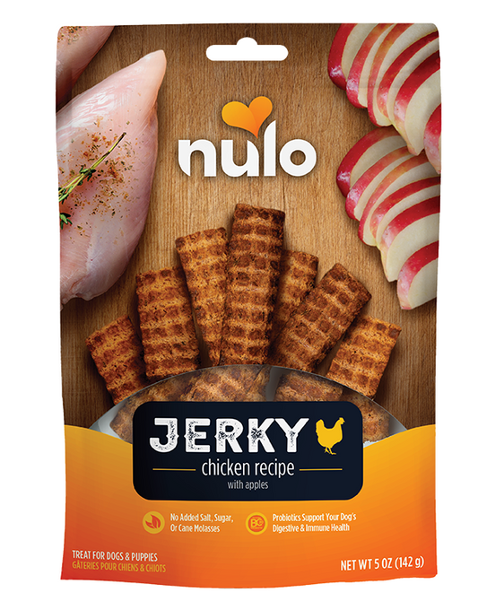 Nulo FreeStyle Dog Jerky Strip Treat Chicken with Apple