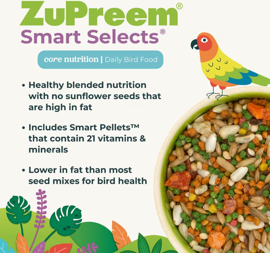 ZuPreem Smart Selects for Small Birds