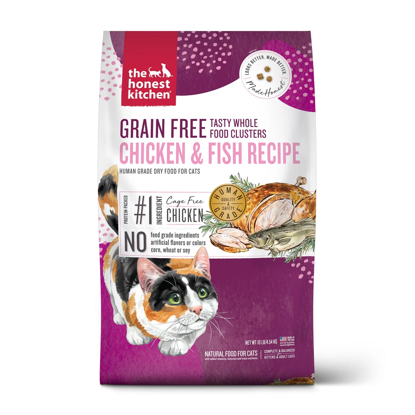 The Honest Kitchen Grain-Free Chicken & Whitefish Whole Food Clusters for Cats