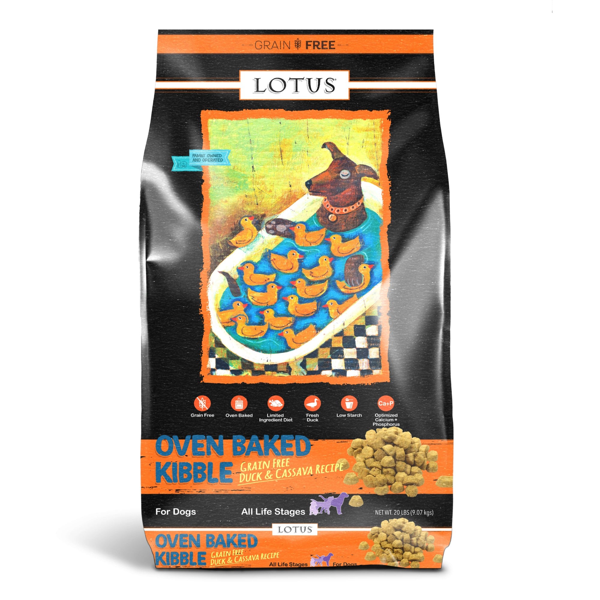 Lotus Oven Baked Grain Free Duck Recipe Dog Kibble Hearty Pet