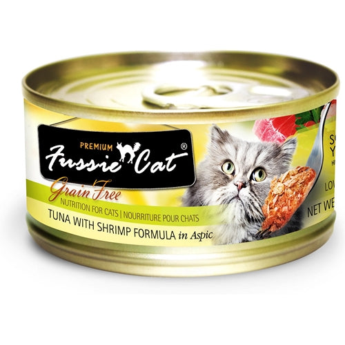 Fussie Cat Premium Tuna with Shrimp Canned Cat Food