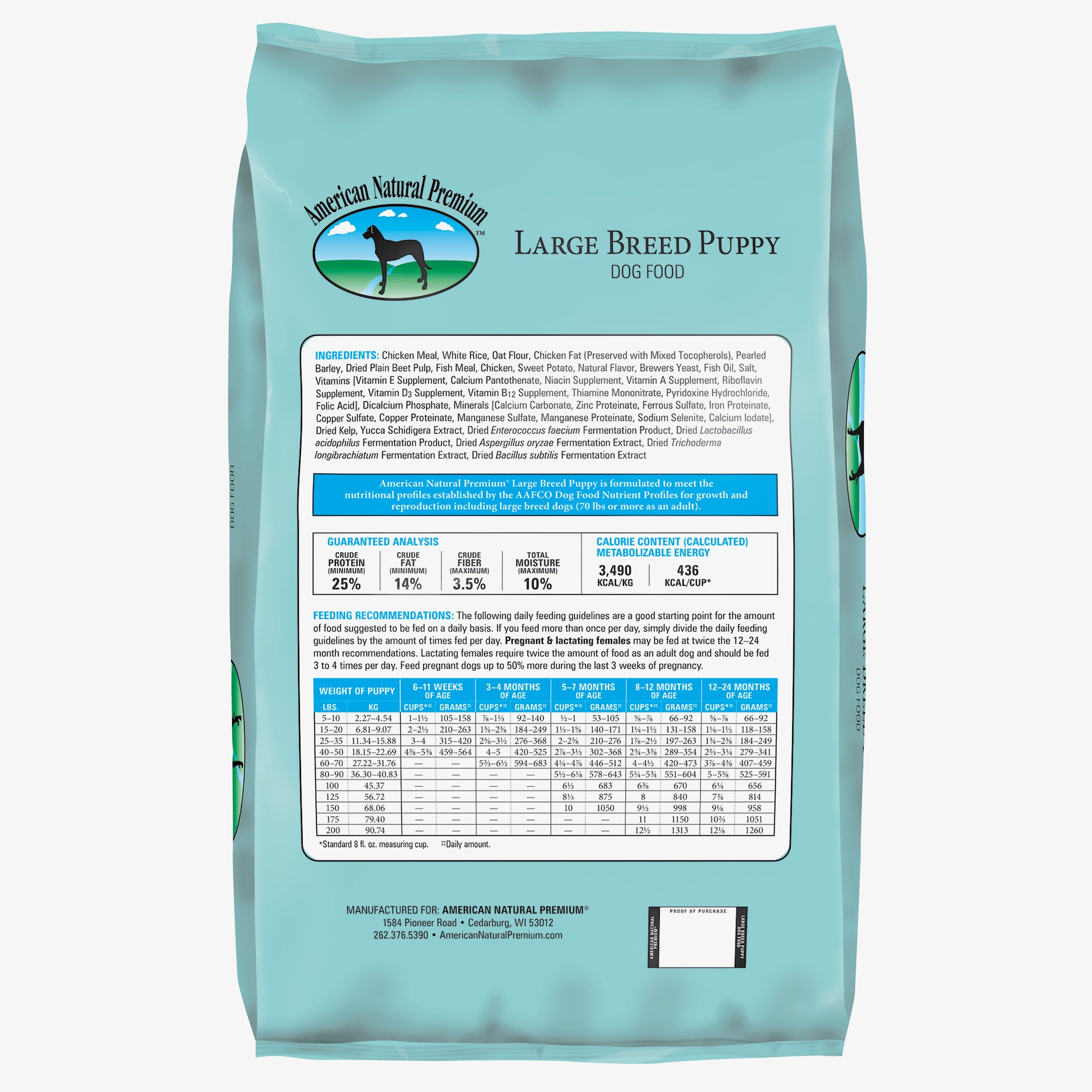 Premium large clearance breed puppy food